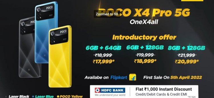 Poco X4 Pro 5G First Sale Today via Flipkart: Launch Offers, Price in India, and Specifications