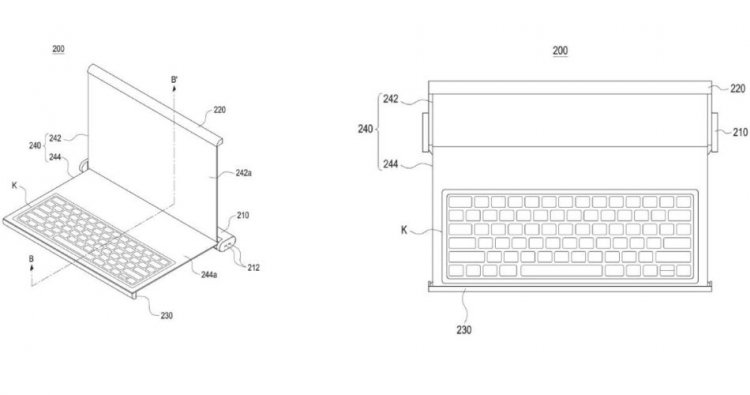 Samsung Roller Laptop with a Rollable Display and Keyboard has been spotted on the WIPO Patent Website.